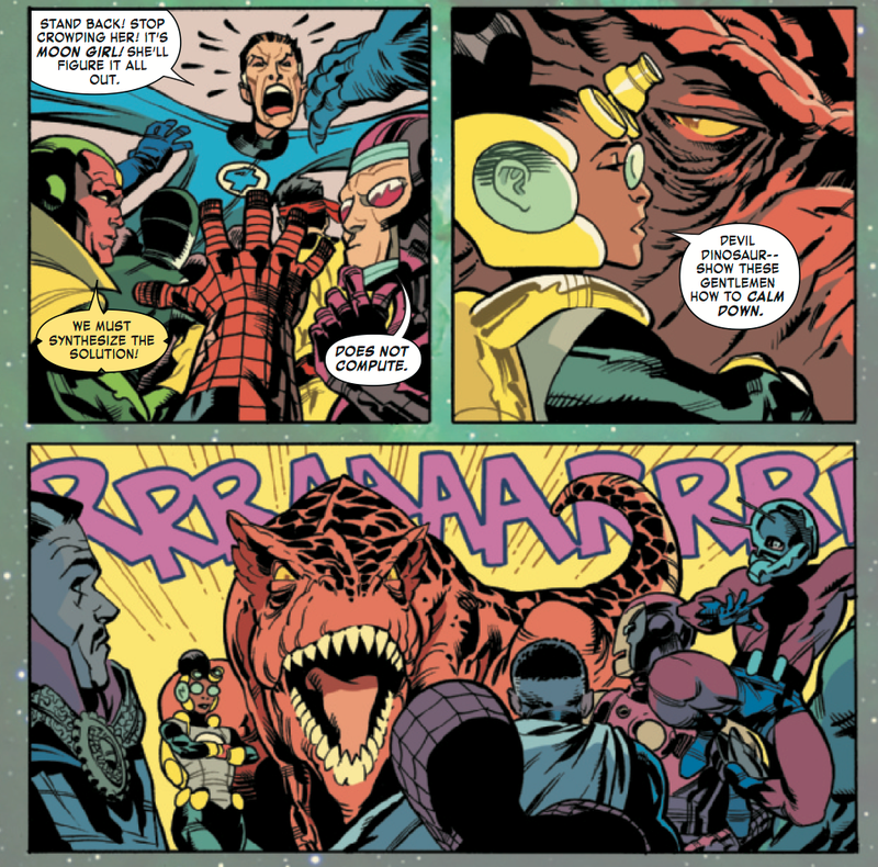 Illustration for article titled Moon Girl And Devil Dinosaur and Moana kick off the next generation of superheroes